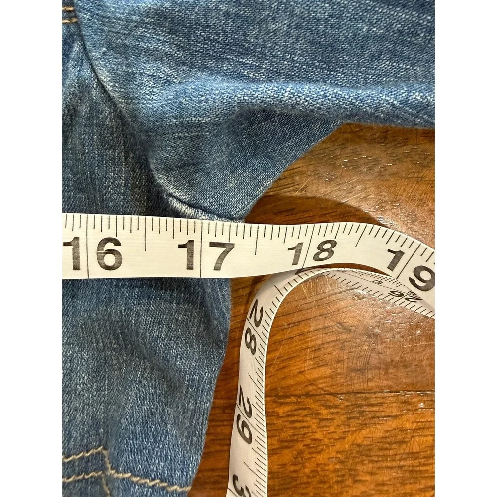 Vintage Marithe Francois Girbaud Jacket Womens Small Blue Denim Button Front Y2K
